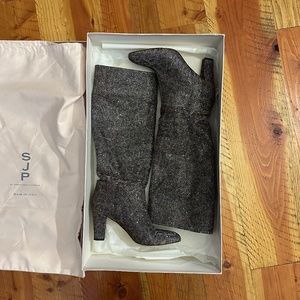 SJP by Sarah Jessica Parker Leopard Fabric Boots